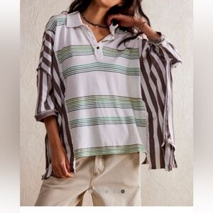 NWT We the Free, Free People Schools Out Polo, M